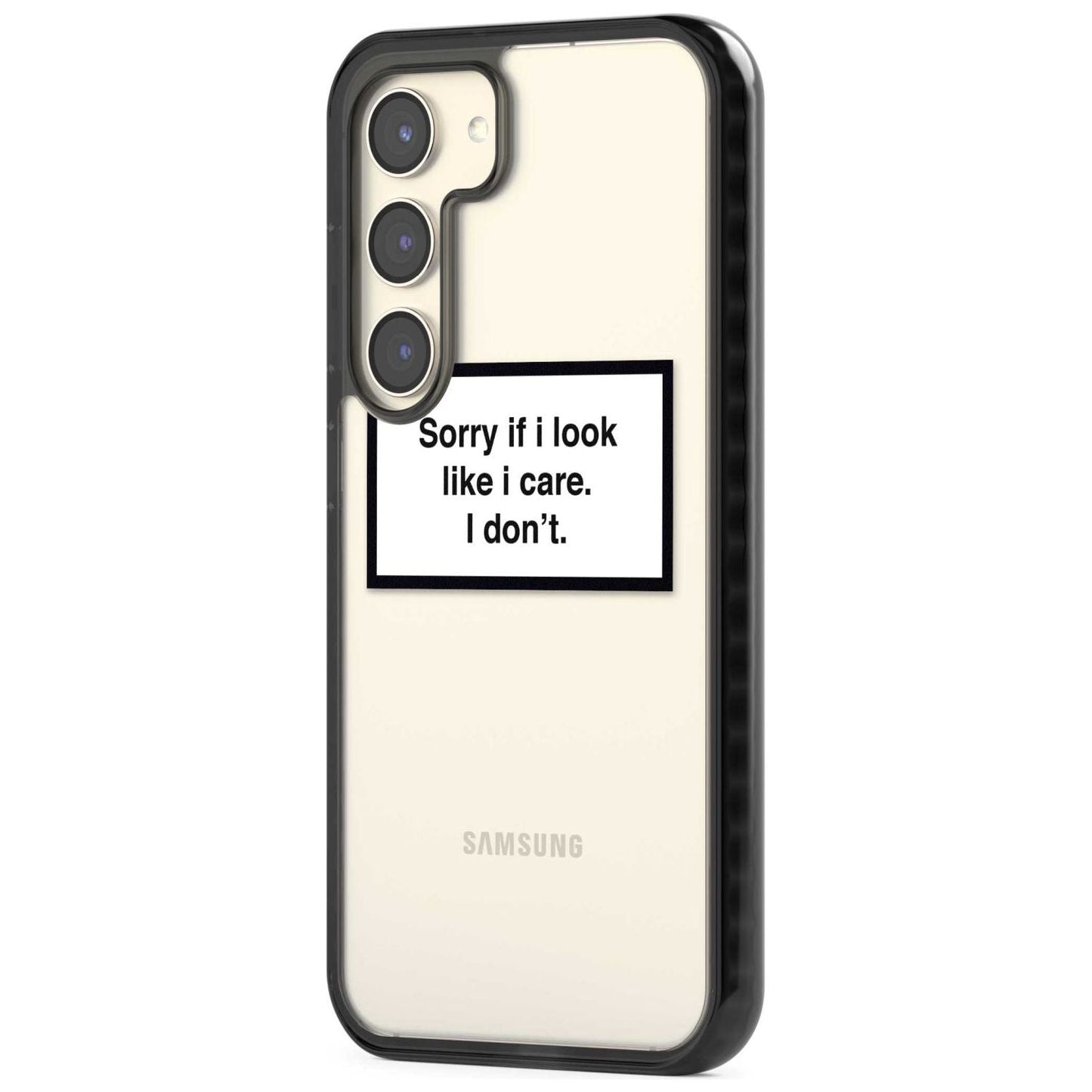 Excusez-moi si j'ai l'air de m'en soucier.