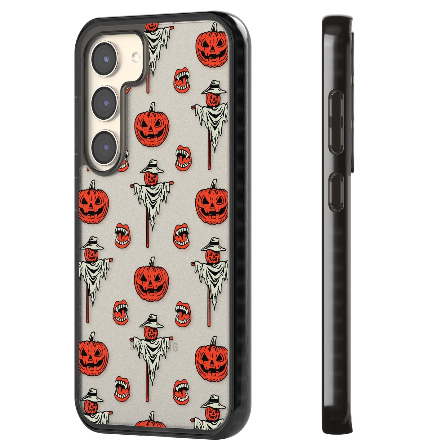 Retro Red Pumpkins & Scarecrows