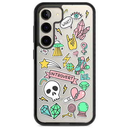 Autocollant introverti