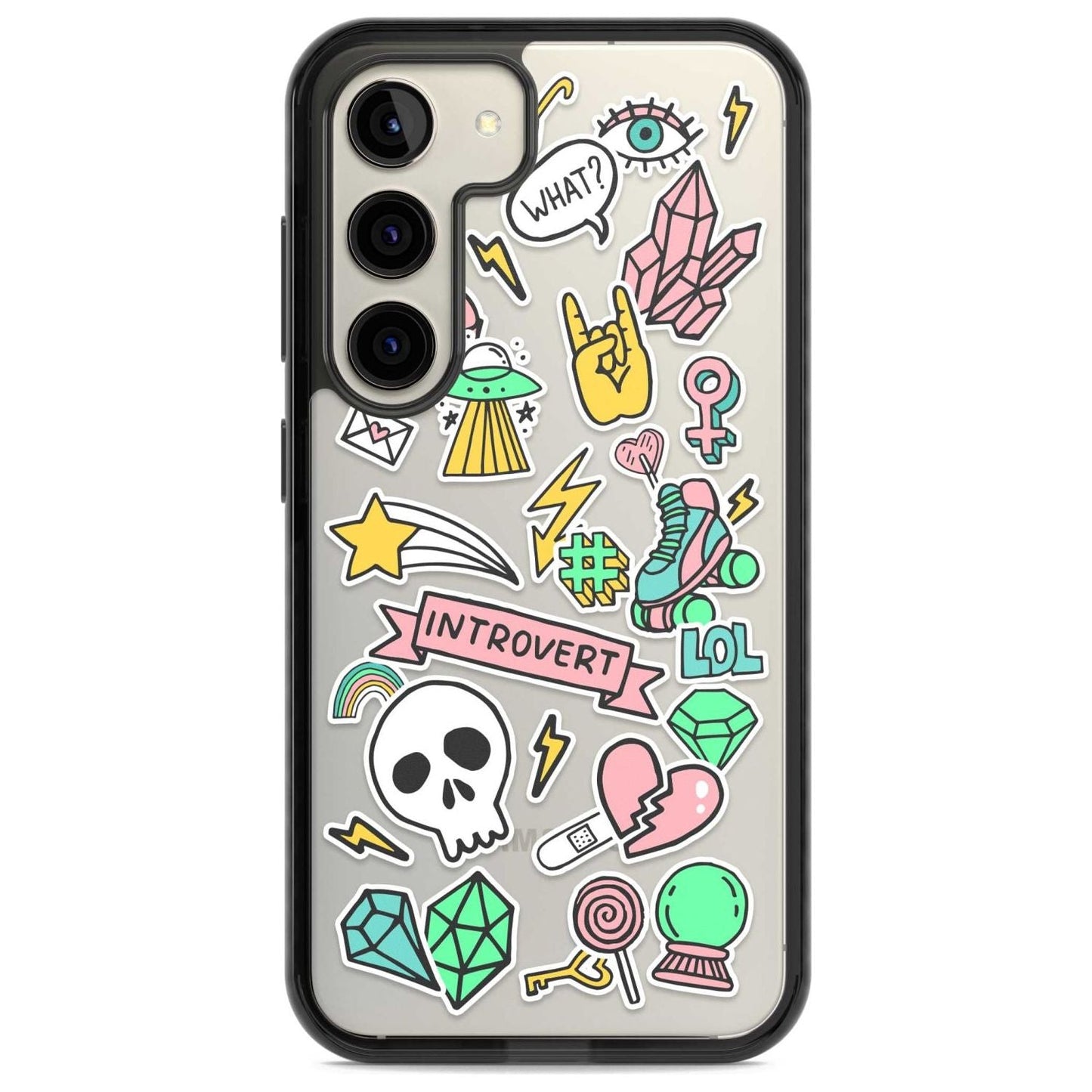 Autocollant introverti