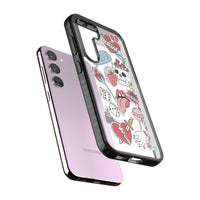 Autocollants Crâne et Fleurs