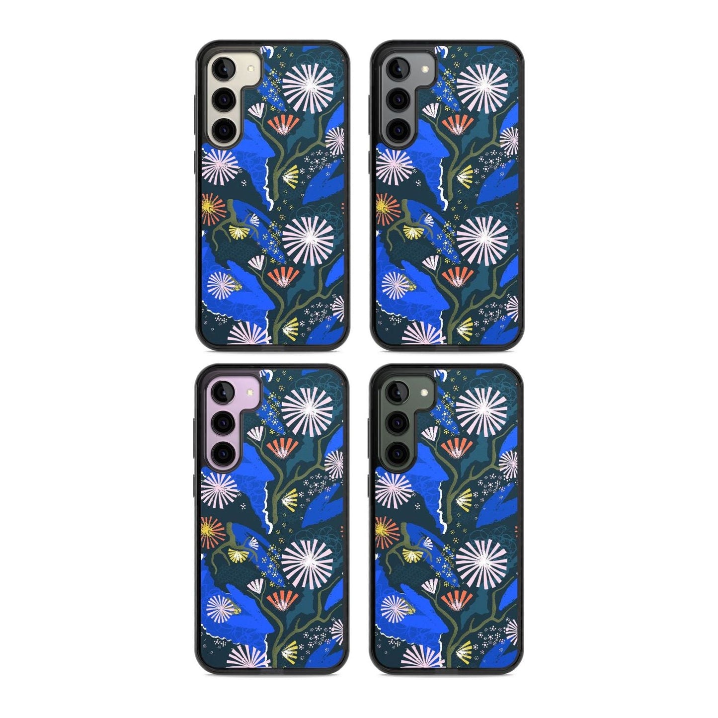 Dark Botanicals Abstract Pattern