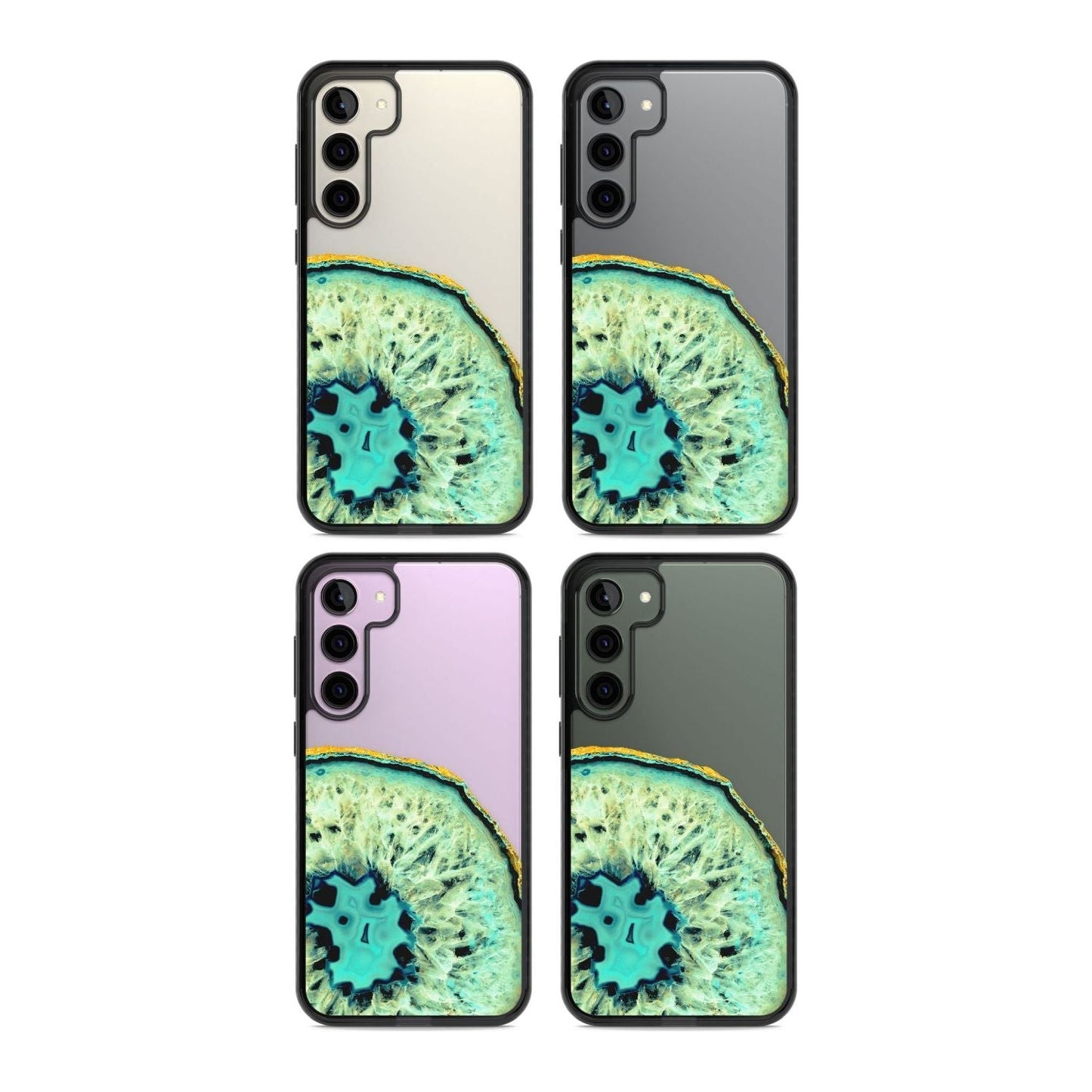 Géode turquoise en cristal