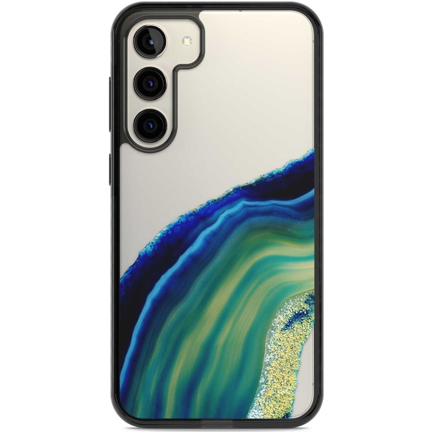 Grüne und blaue Smaragd-Geode