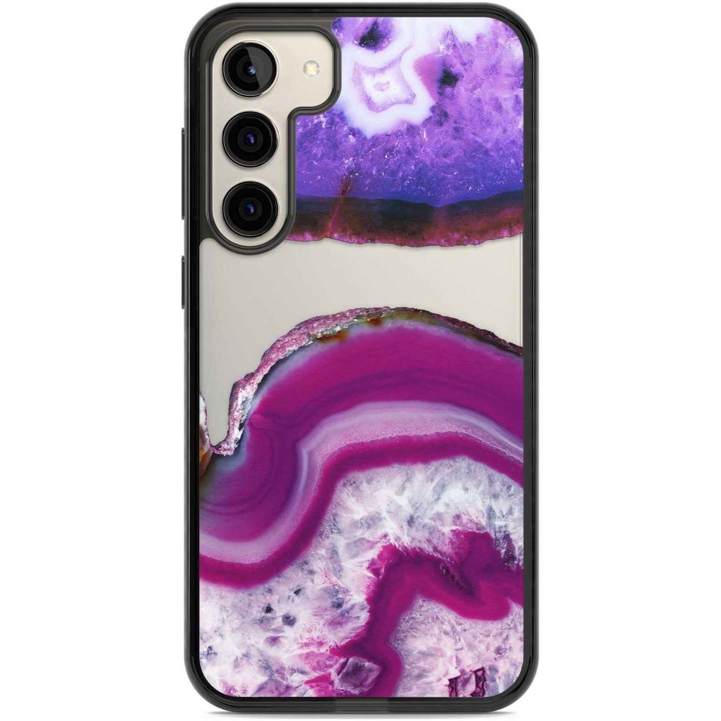 Tranche de cristal d'améthyste