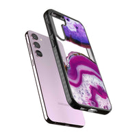 Tranche de cristal d'améthyste