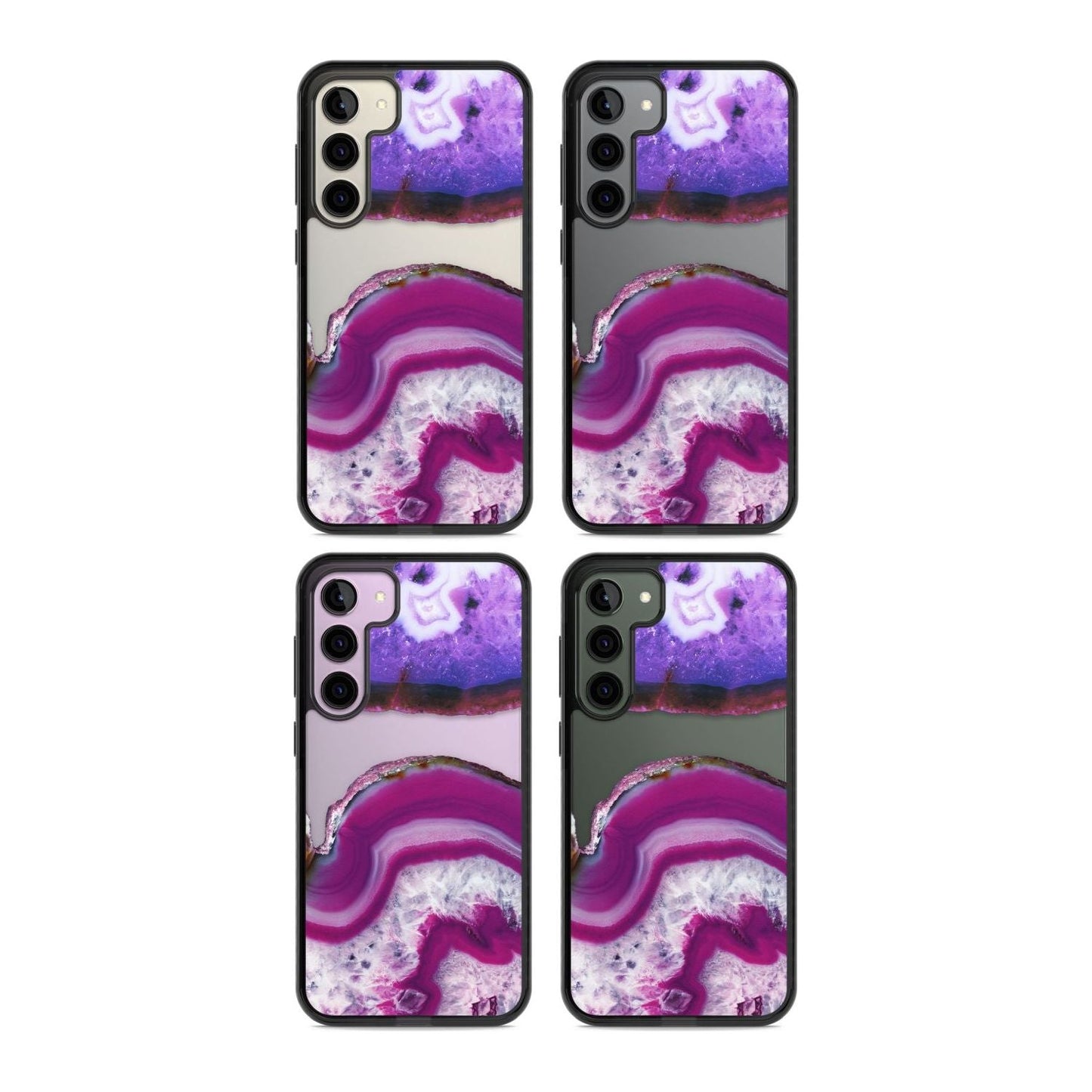 Tranche de cristal d'améthyste