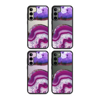 Tranche de cristal d'améthyste