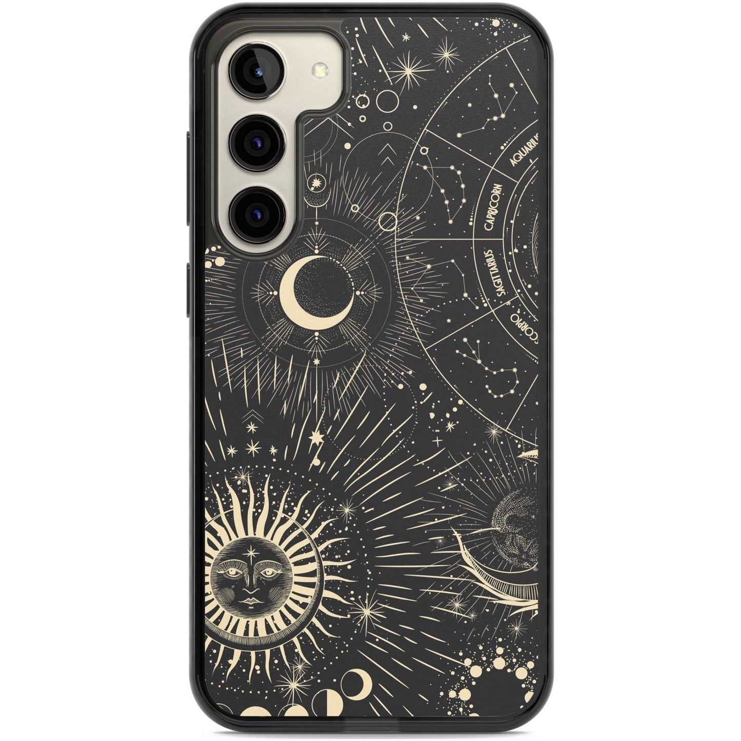 Soleil cosmique et symboles du zodiaque