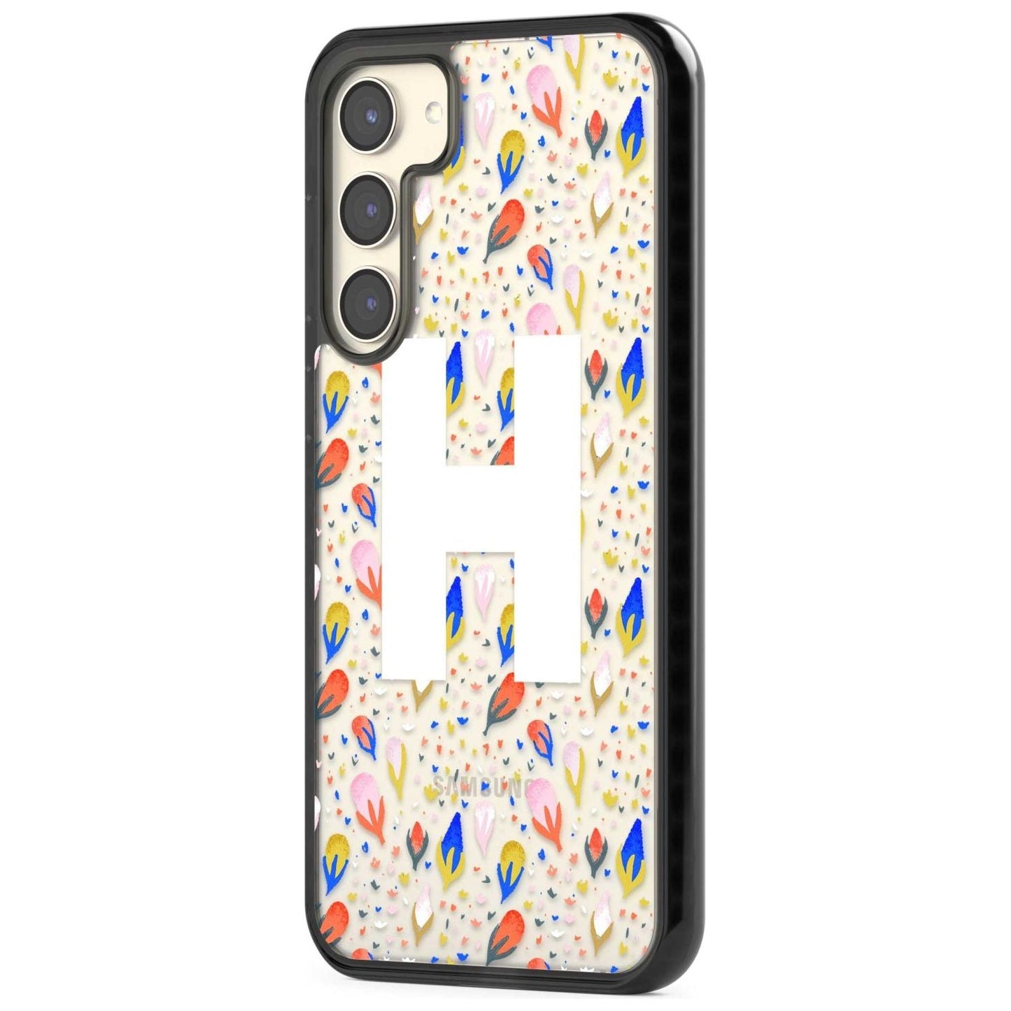 Personalised Abstract Floral Initial