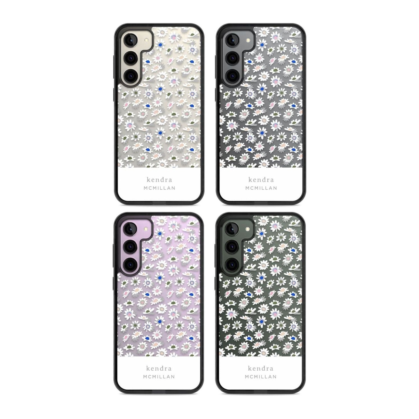 Personalised Grey & White Daisies