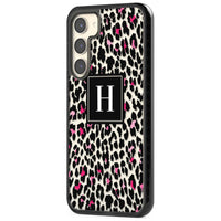 Personalised Clear Pink Leopard Monogram