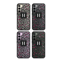 Personalised Clear Pink Leopard Monogram