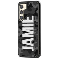 Personalised Black Camo Name Vertical