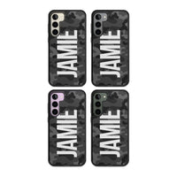 Personalised Black Camo Name Vertical