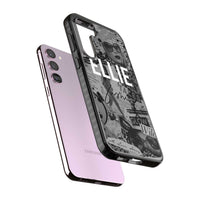 Personalisierte Vintage-Collage in Graustufen