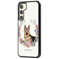 Personalised German Shepherd Floral Portrait