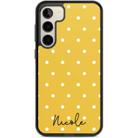 Personalised Yellow Polka Dot
