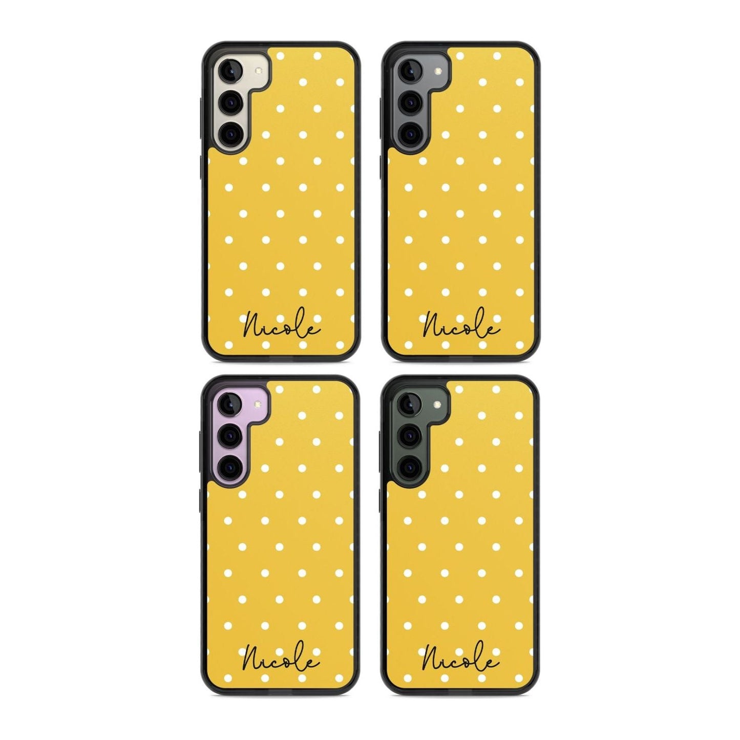 Personalised Yellow Polka Dot