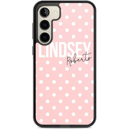 Personalised Pink Polka