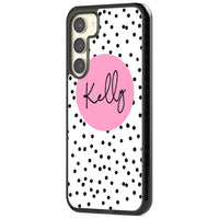 Personalised Pink Circle & Dots