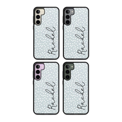 Écriture cursive verticale personnalisée et points