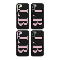 Lettres personnalisées roses et noires vertes