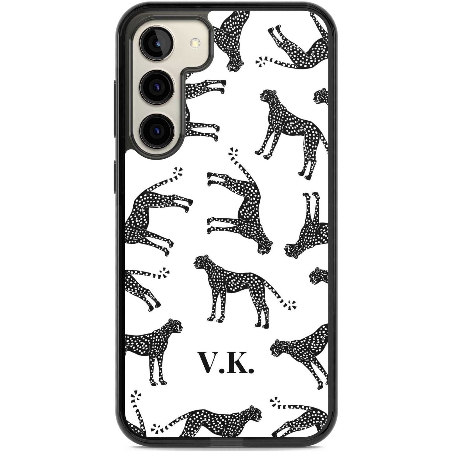 Personalised Black & White Cheetah Pattern