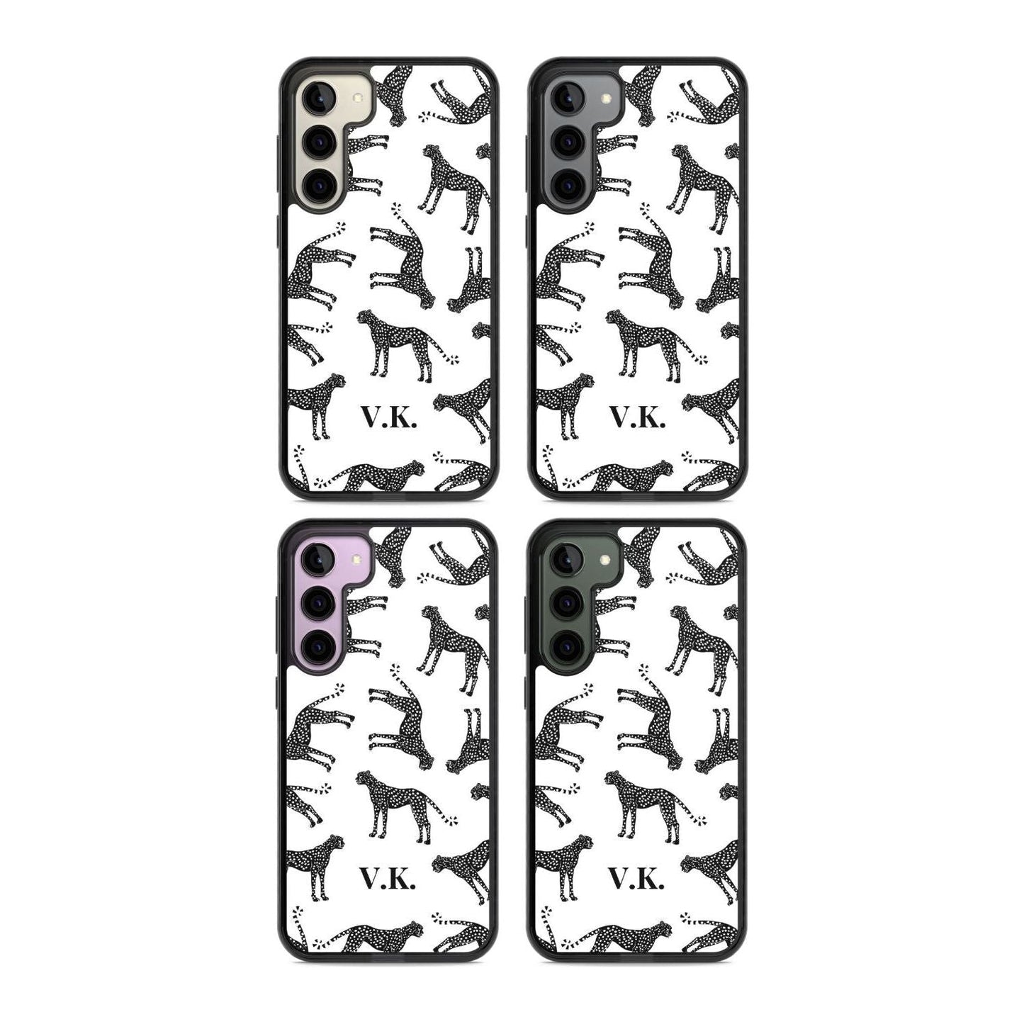 Personalised Black & White Cheetah Pattern