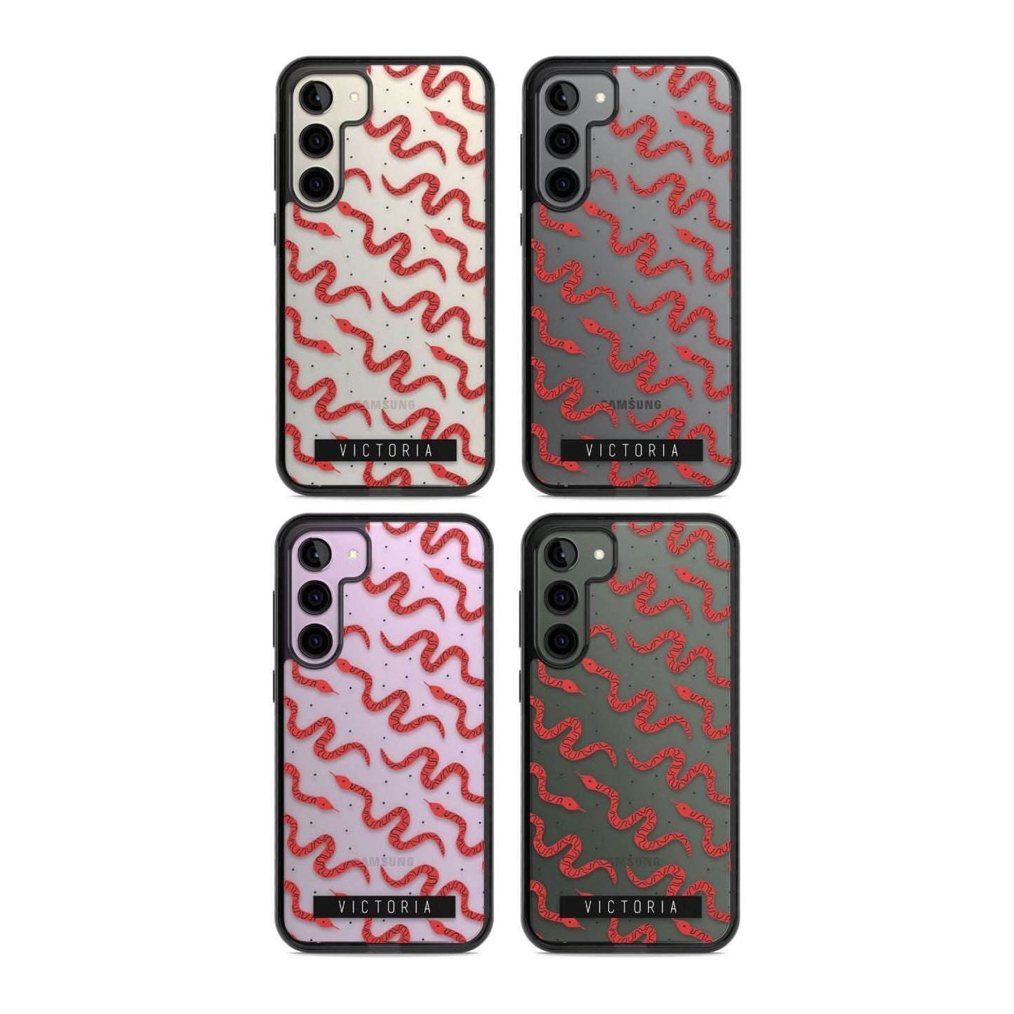 Personalised Red Snake Pattern