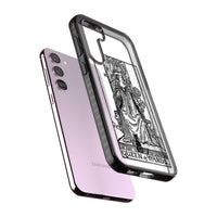 Personalisierte Tarotkarte „Königin der Stäbe“ (transparent)