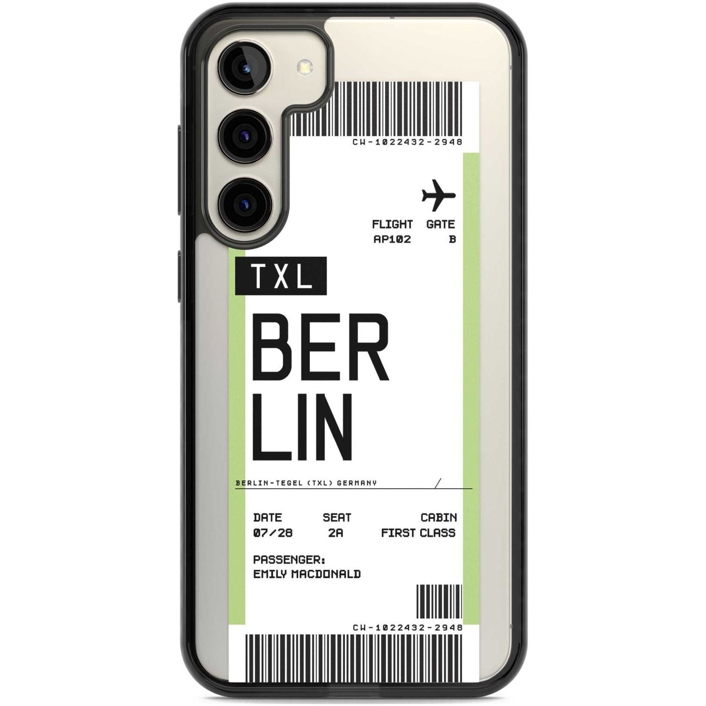 Personalised Berlin Boarding Pass