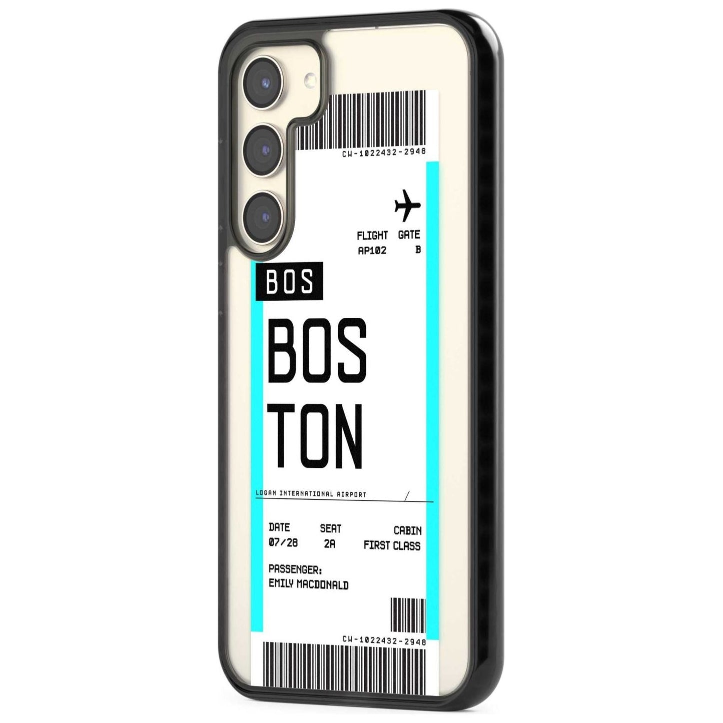 Personalised Boston Boarding Pass