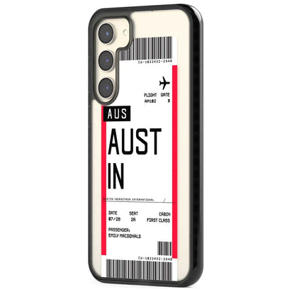 Personalised Austin Boarding Pass