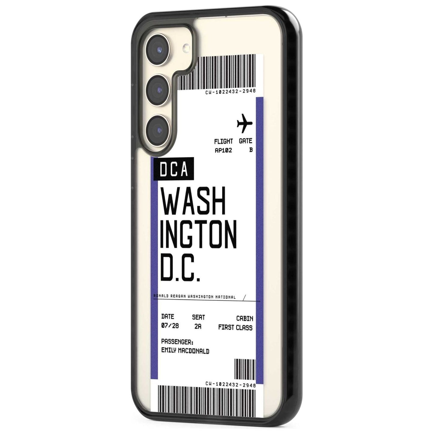 Personalised Washington D.C. Boarding Pass