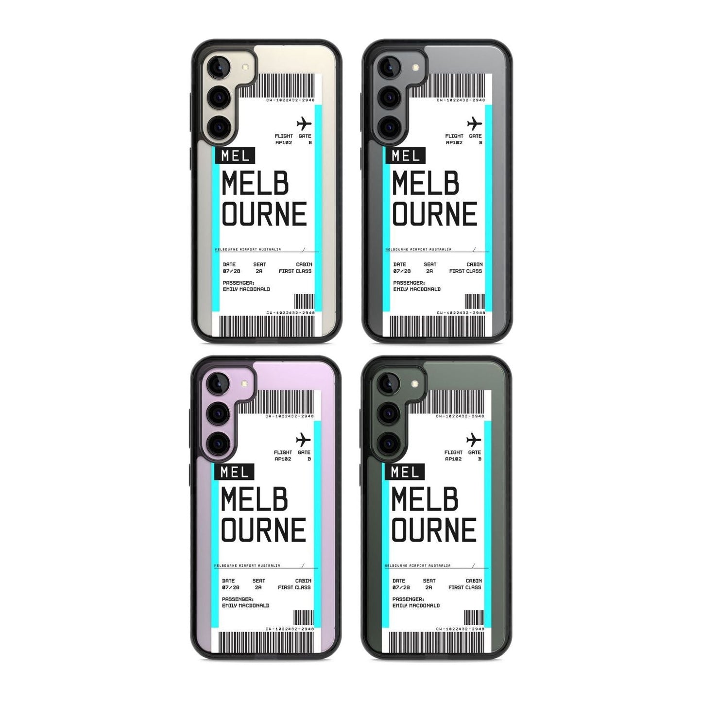 Personalised Melbourne Boarding Pass