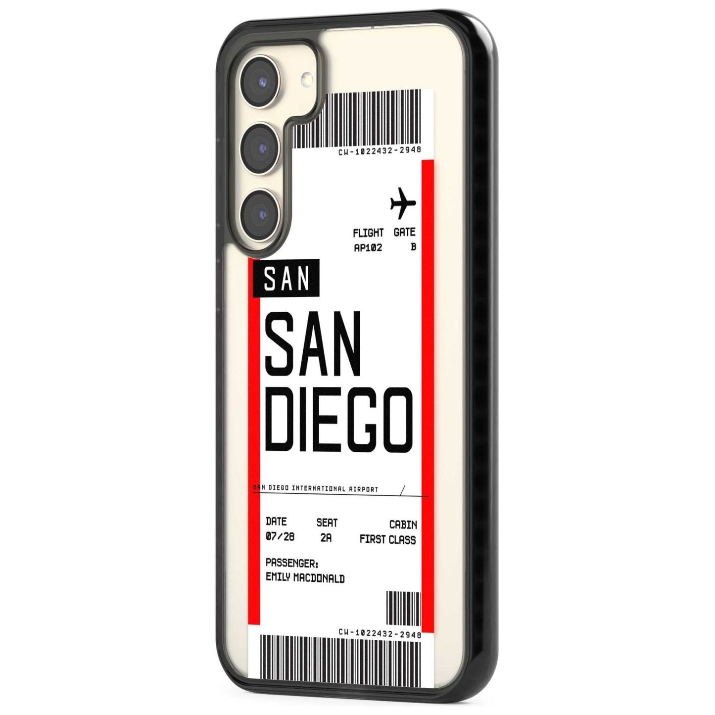 Personalised San Diego Boarding Pass