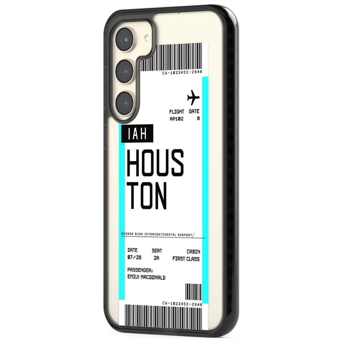Personalised Houston Boarding Pass