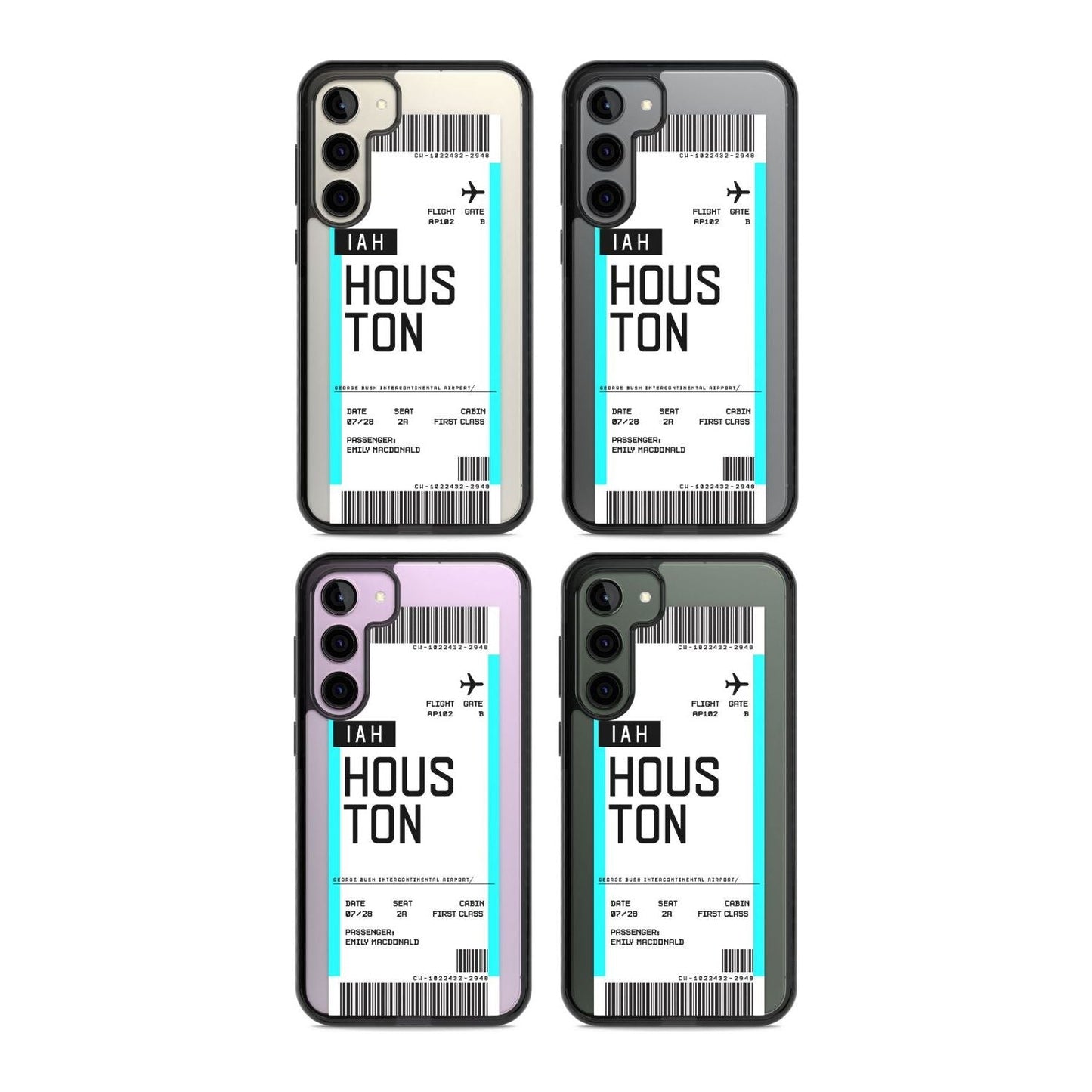 Personalised Houston Boarding Pass