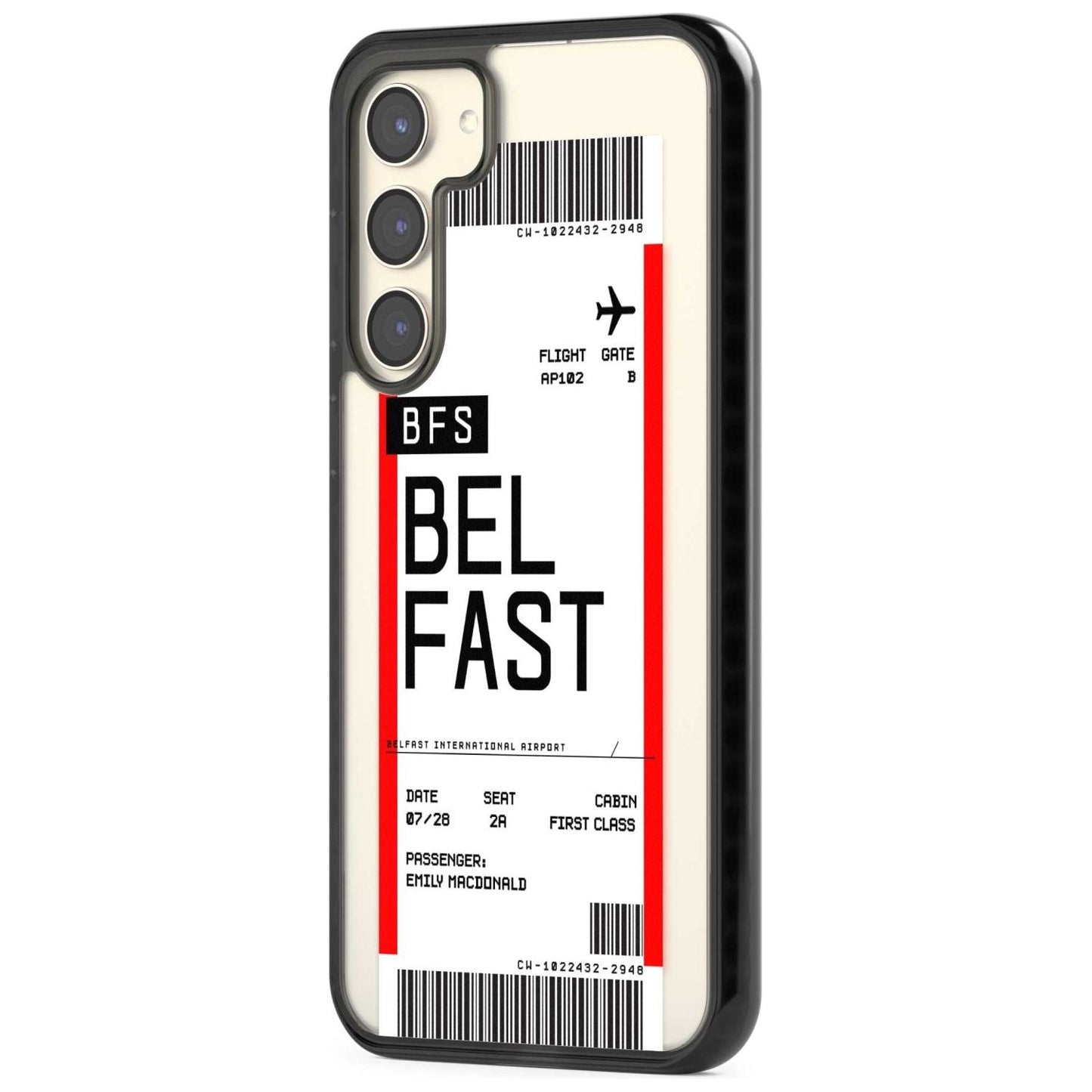 Personalised Belfast Boarding Pass