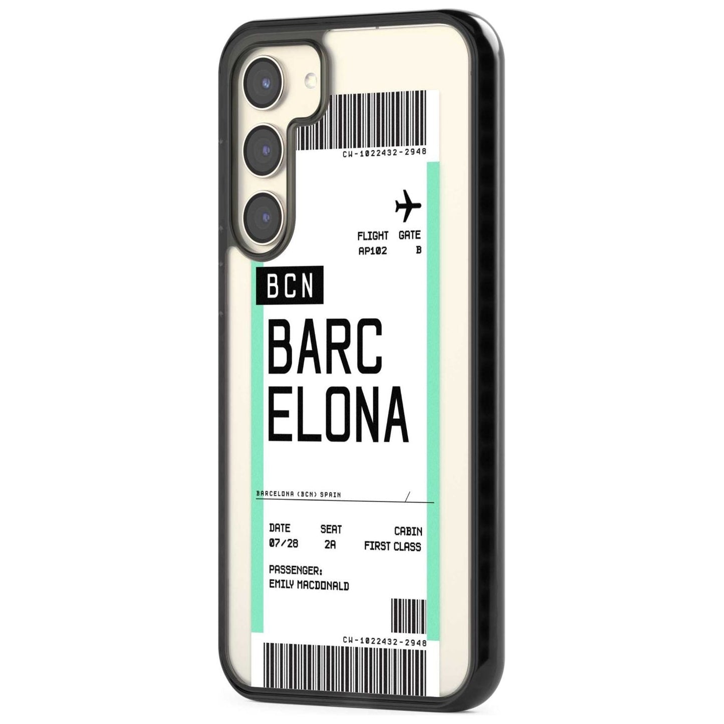Personalised Barcelona Boarding Pass