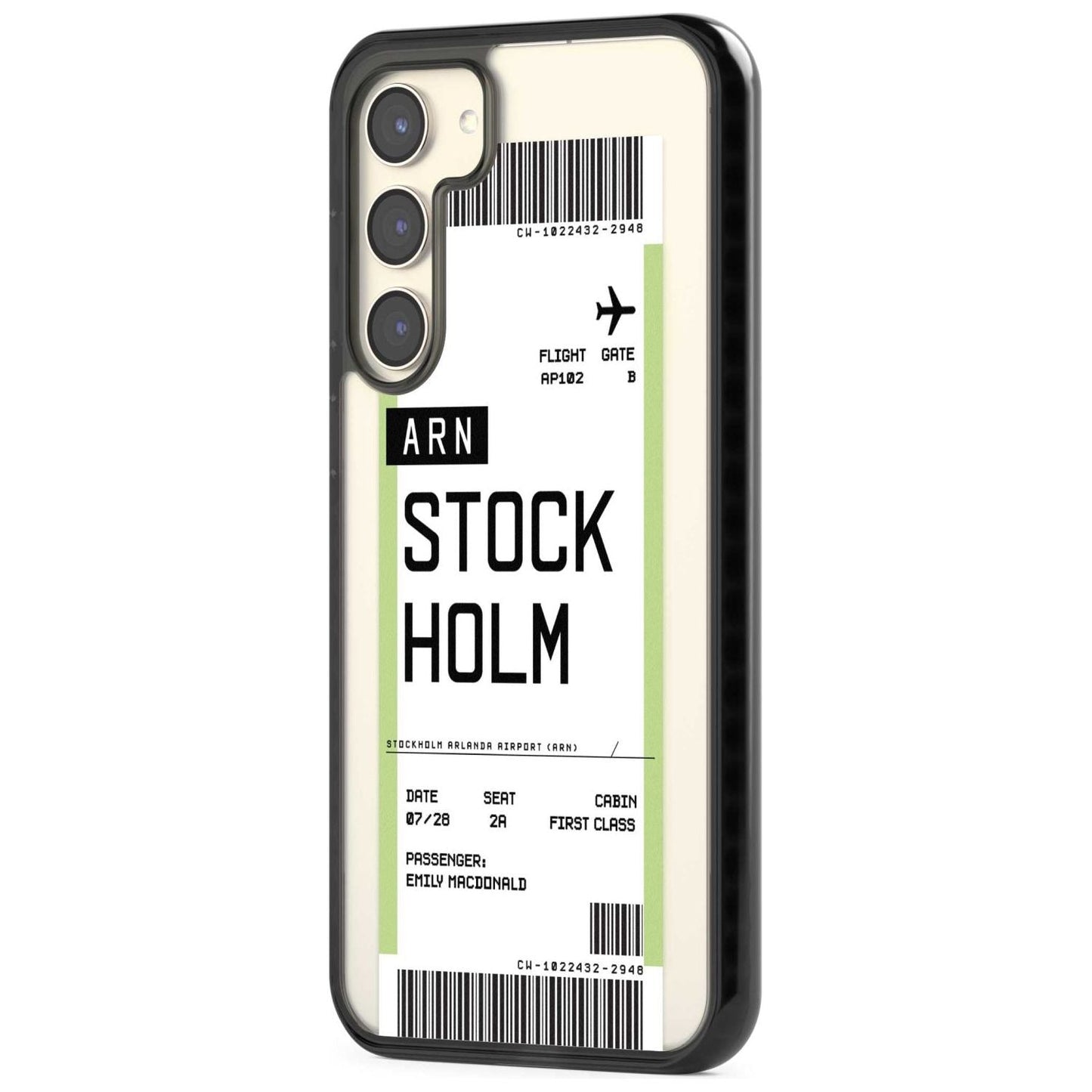 Personalised Stockholm Boarding Pass