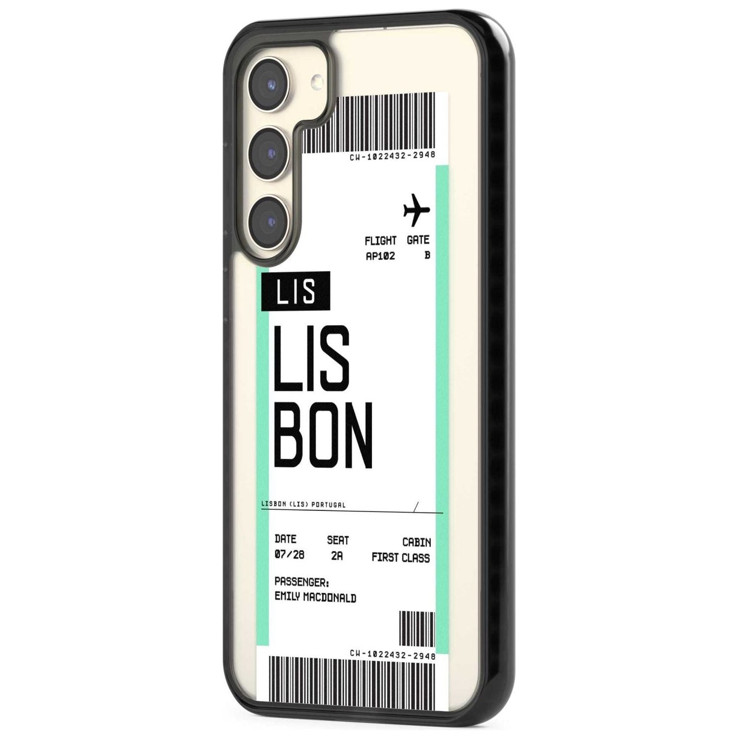 Personalised Lisbon Boarding Pass
