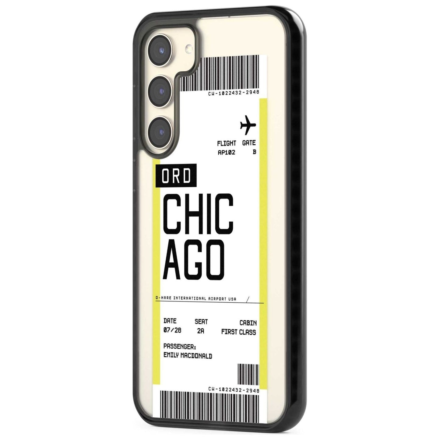 Personalised Chicago Boarding Pass