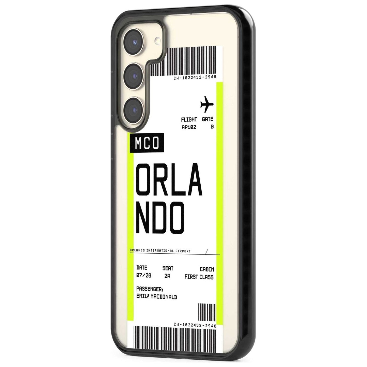 Personalised Orlando Boarding Pass