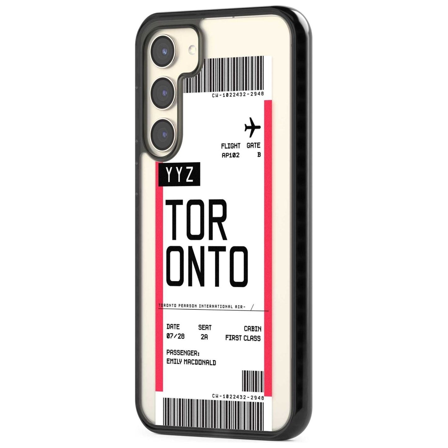 Personalised Toronto Boarding Pass