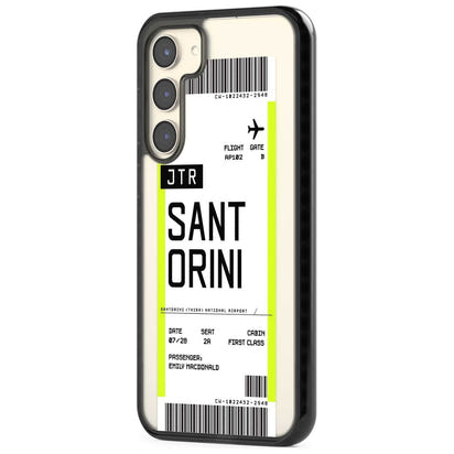Personalisierte Bordkarte für Santorini