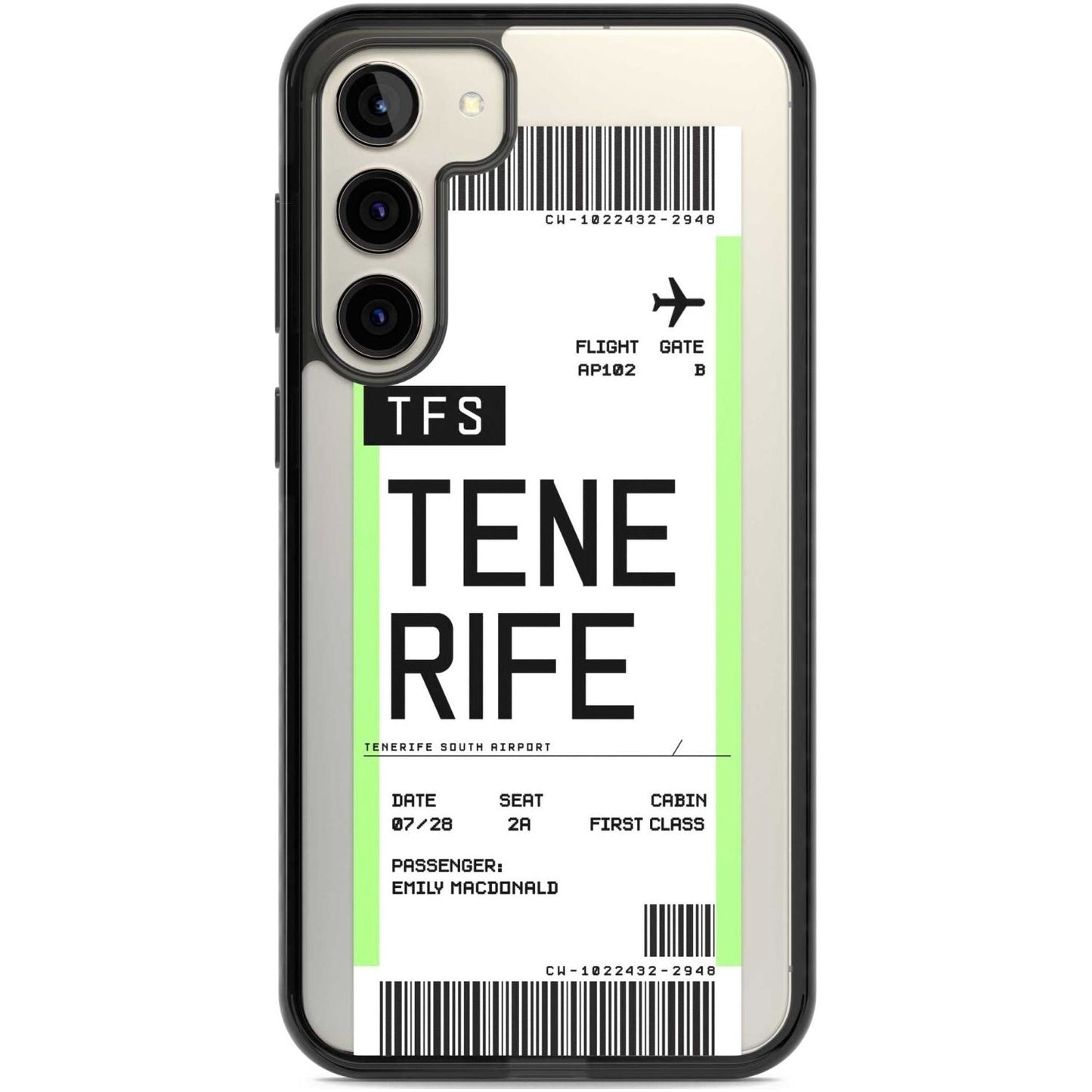 Personalised Tenerife Boarding Pass