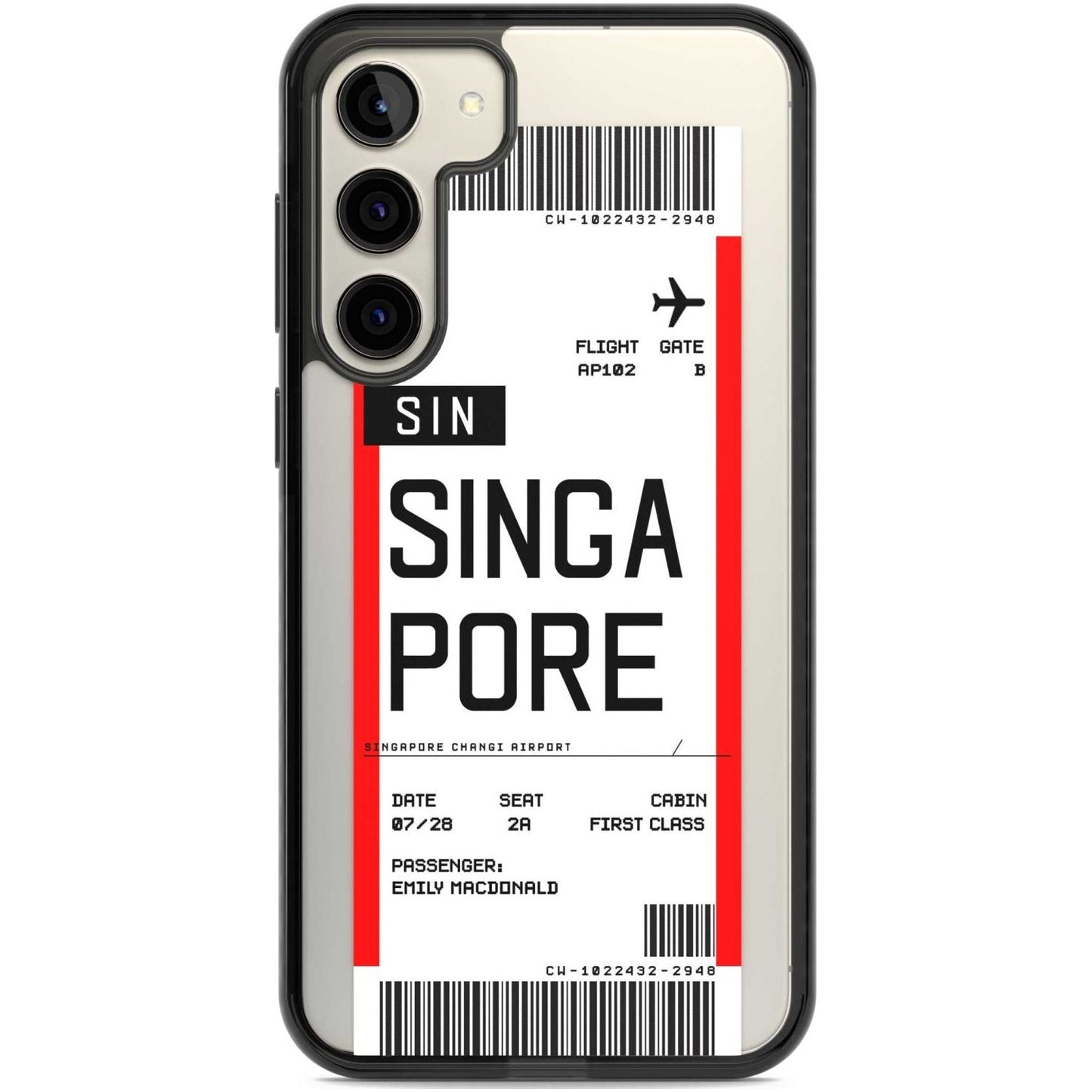 Personalised Singapore Boarding Pass