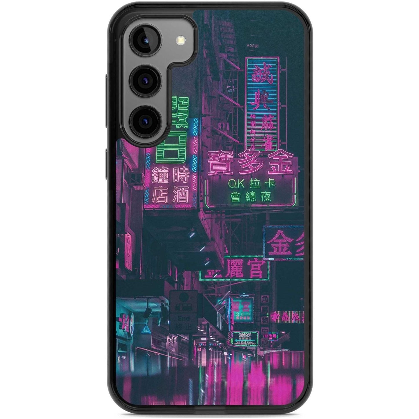 Bande nocturne au néon